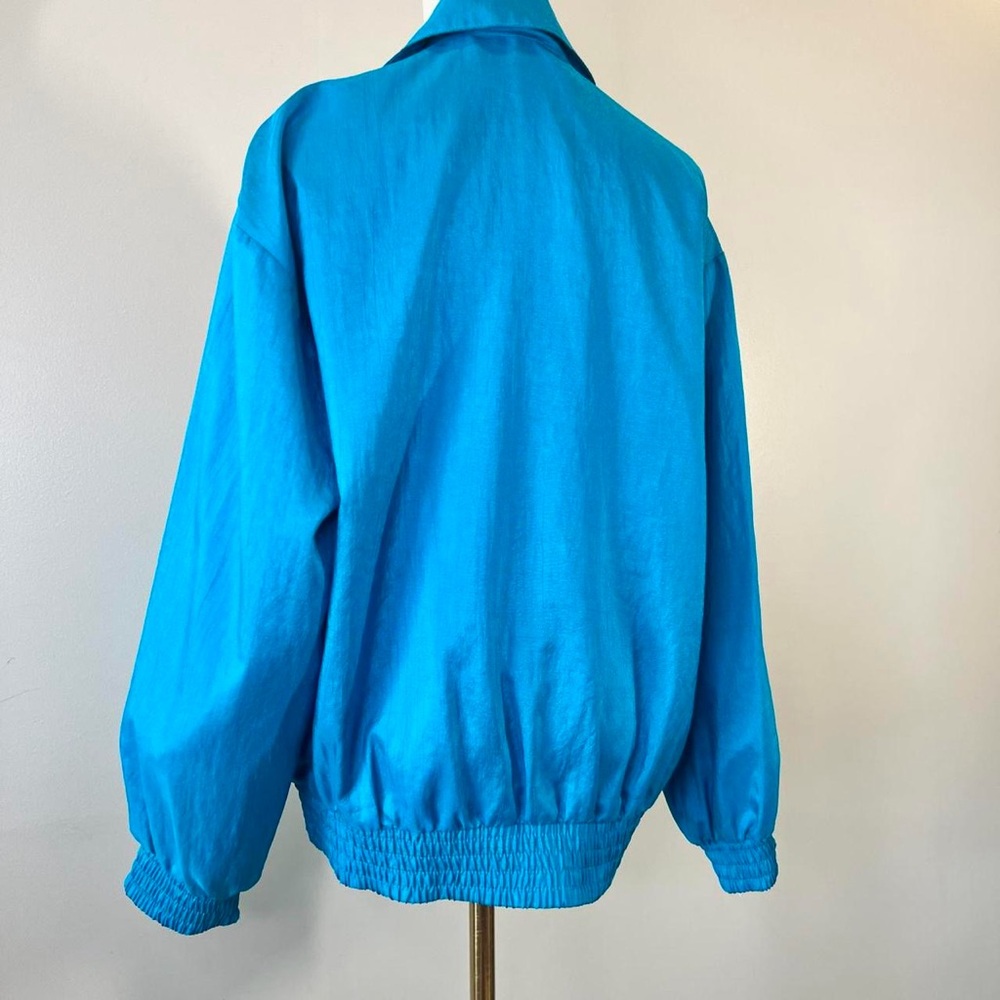 Vintage 1980s Colorblock Winderbreaker Retro Colorful Jacket Small Medium - Picture 7 of 8